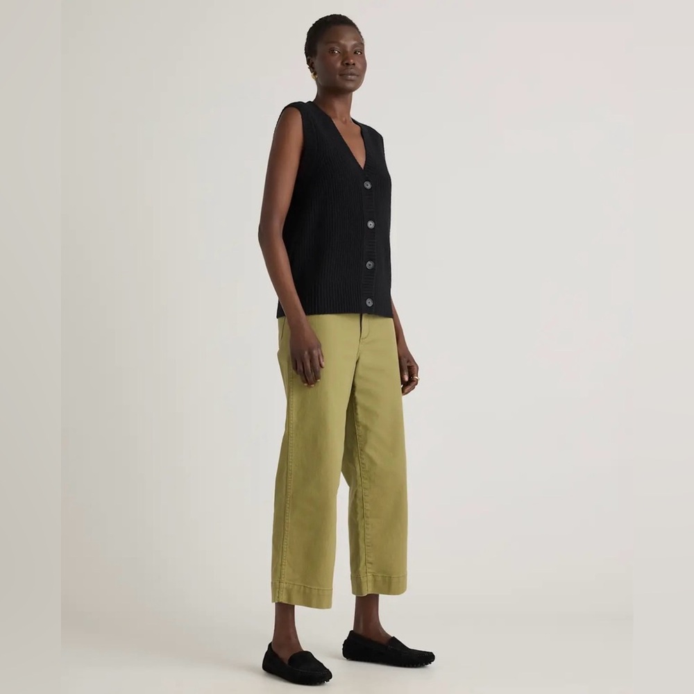 NWT! QUINCE Women’s Mongolian Cashmere Fisherman
Sweater Vest Black Size Small - Picture 11 of 11